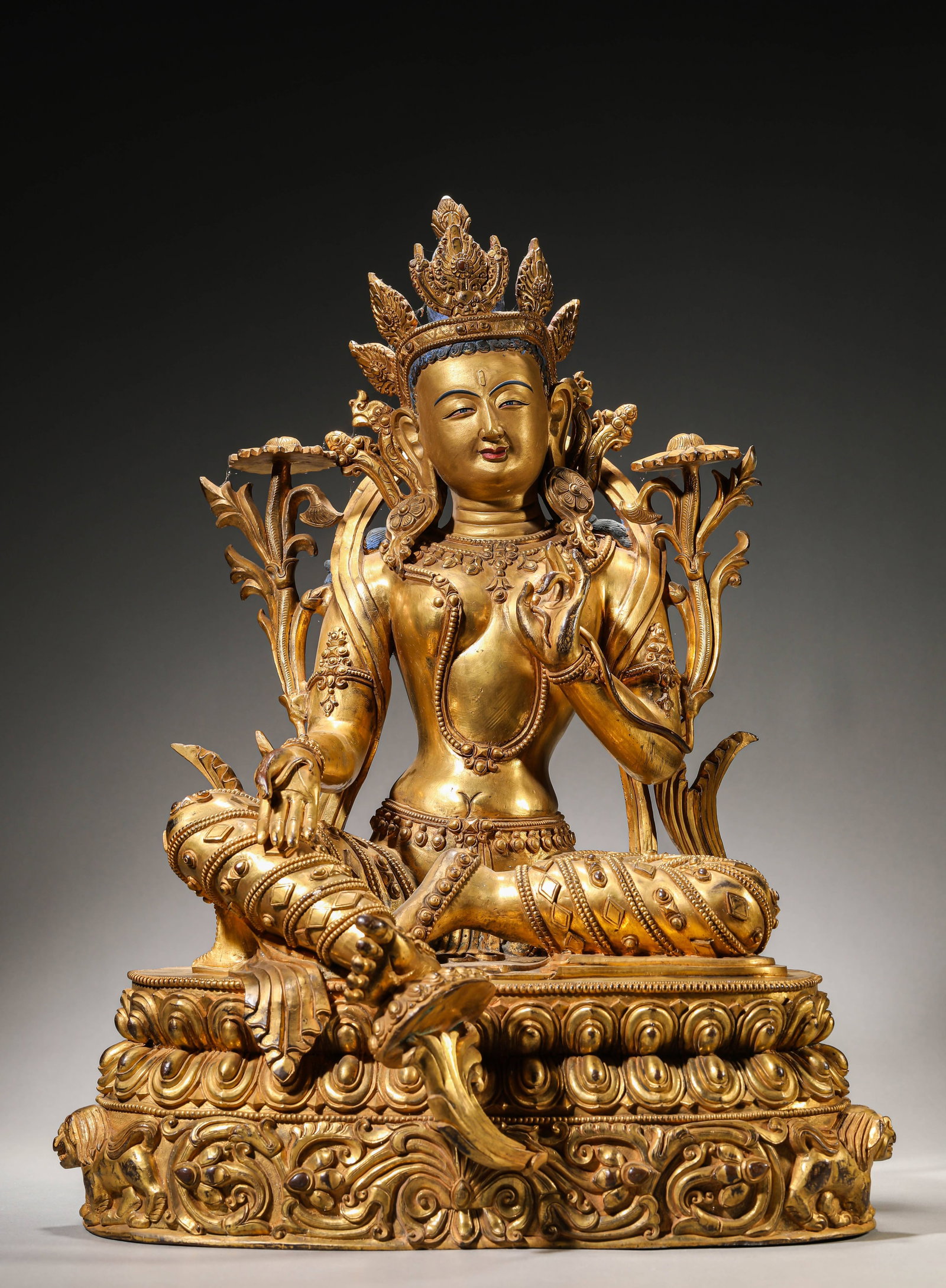 A Gilt-Bronze Figure of Tara (1 of 10)