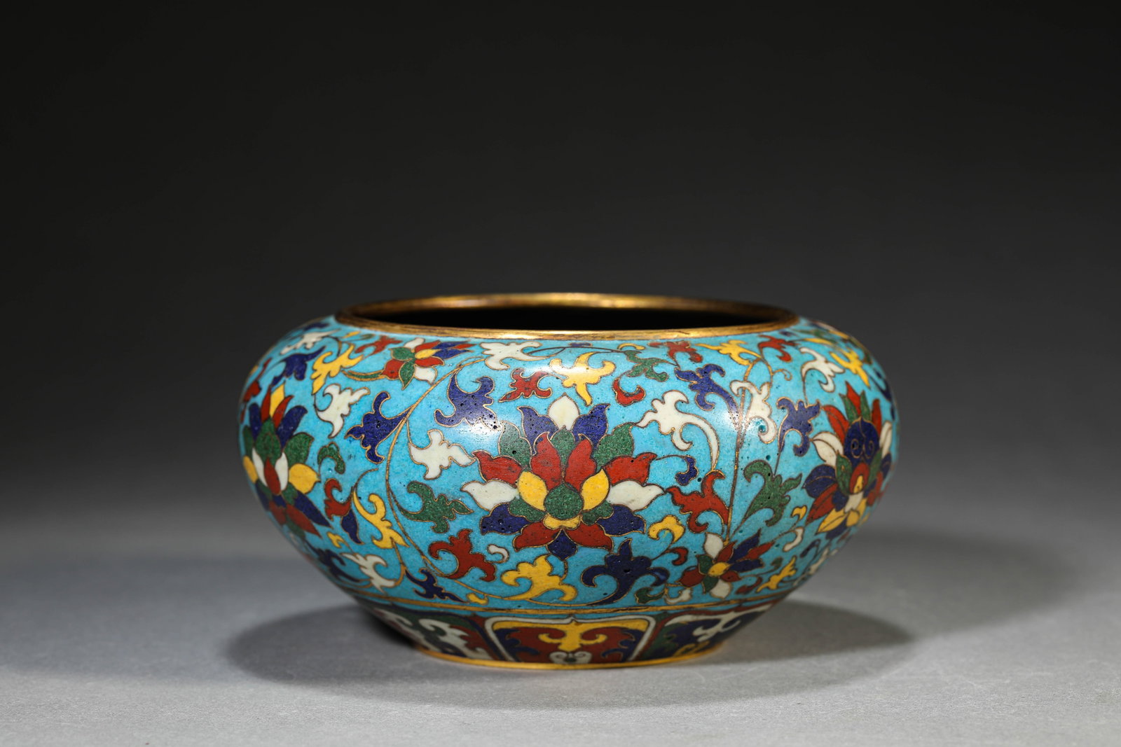A Cloisonn?? Enamel ??Interlocking Lotus?? Bowl (1 of 5)