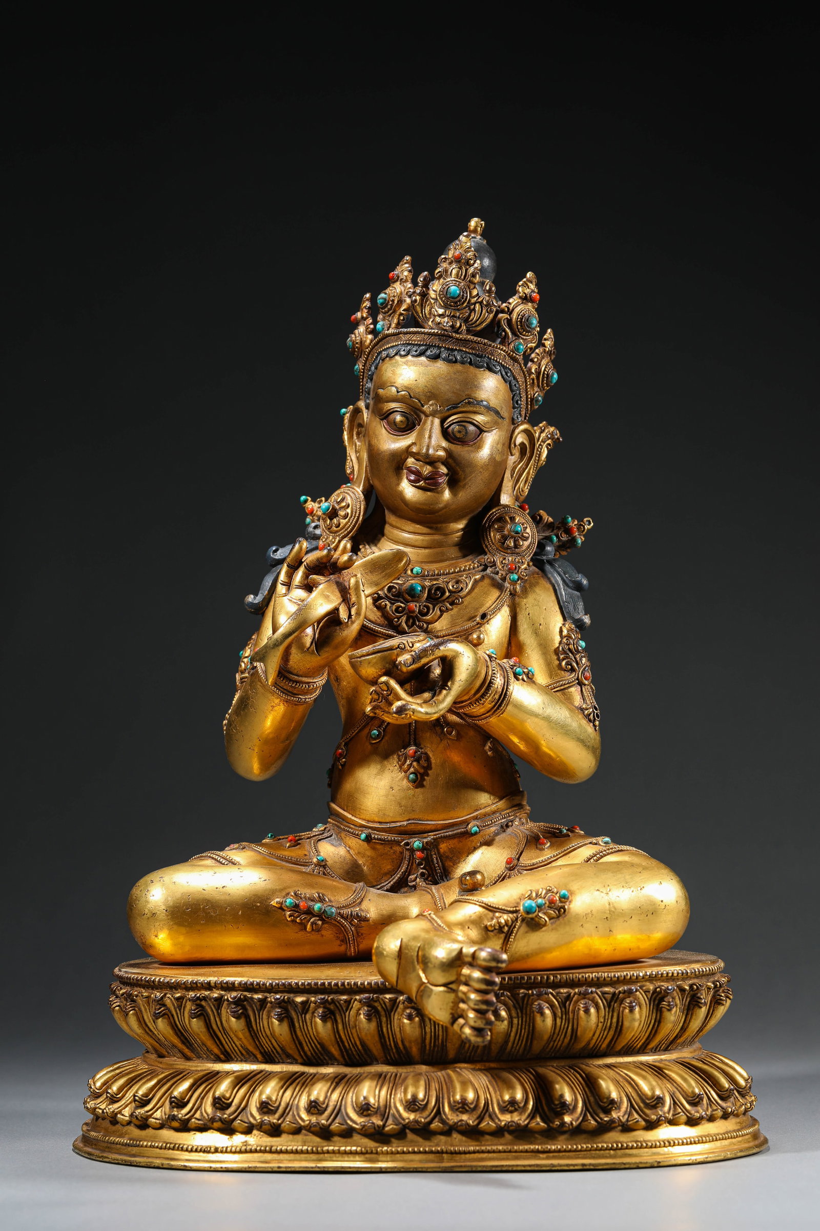 A Gilt-Bronze Figure of Buddha (1 of 8)