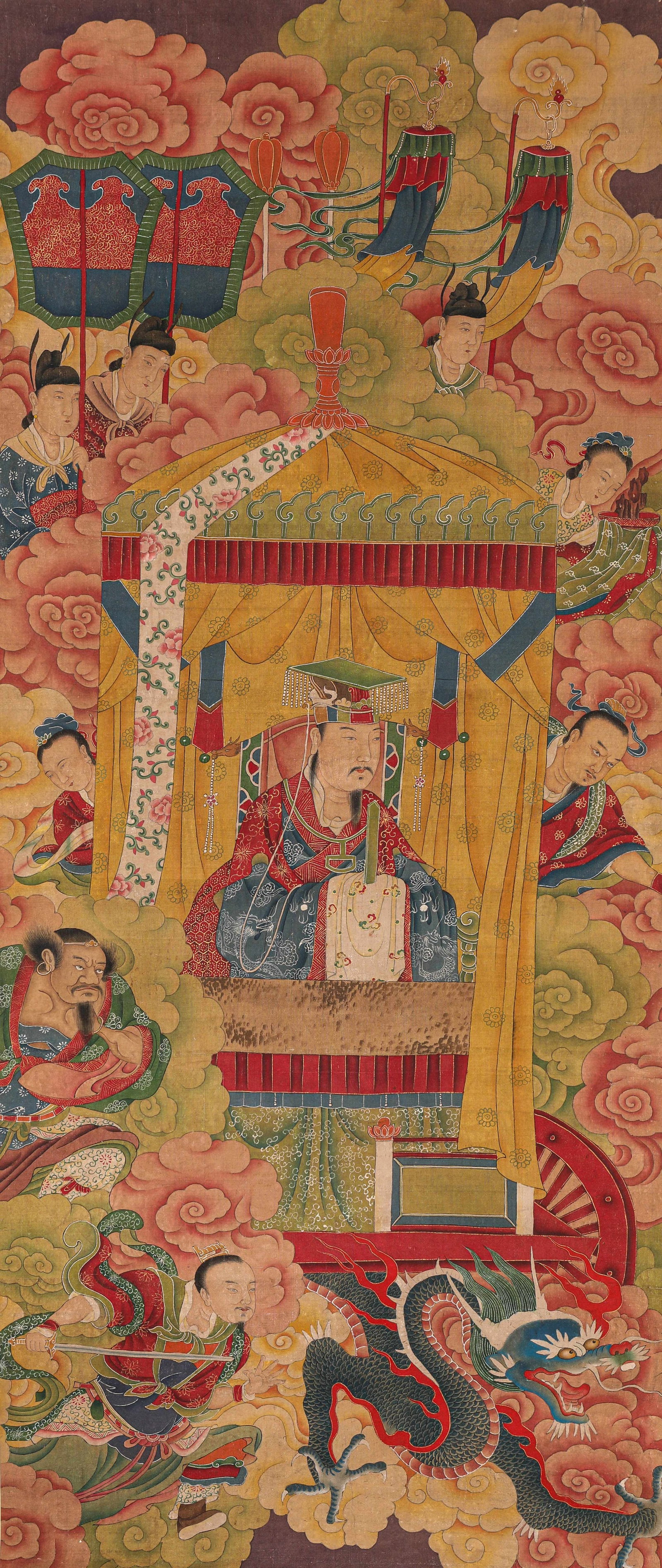 Anonymous, attributed to, Figures: Dimensions: Width: 65.0 cm (25.59 in) x Height: 150.0 cm (59.06 in). All measurements are approximate.