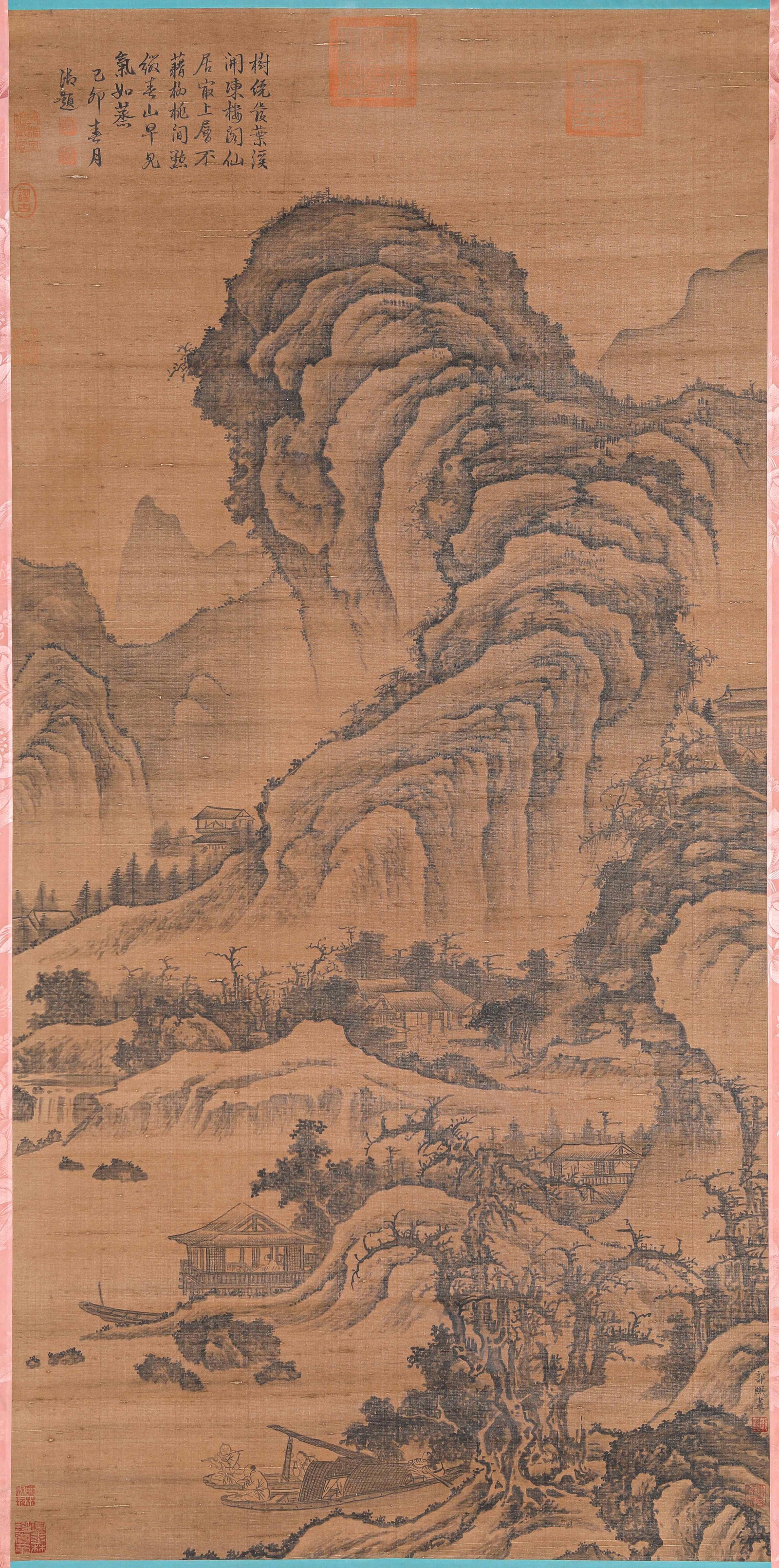 Guo Xi (1020-1090), attributed to, Landscape: Dimensions: Width: 68.0 cm (26.77 in) x Height: 138.0 cm (54.33 in). All measurements are approximate.