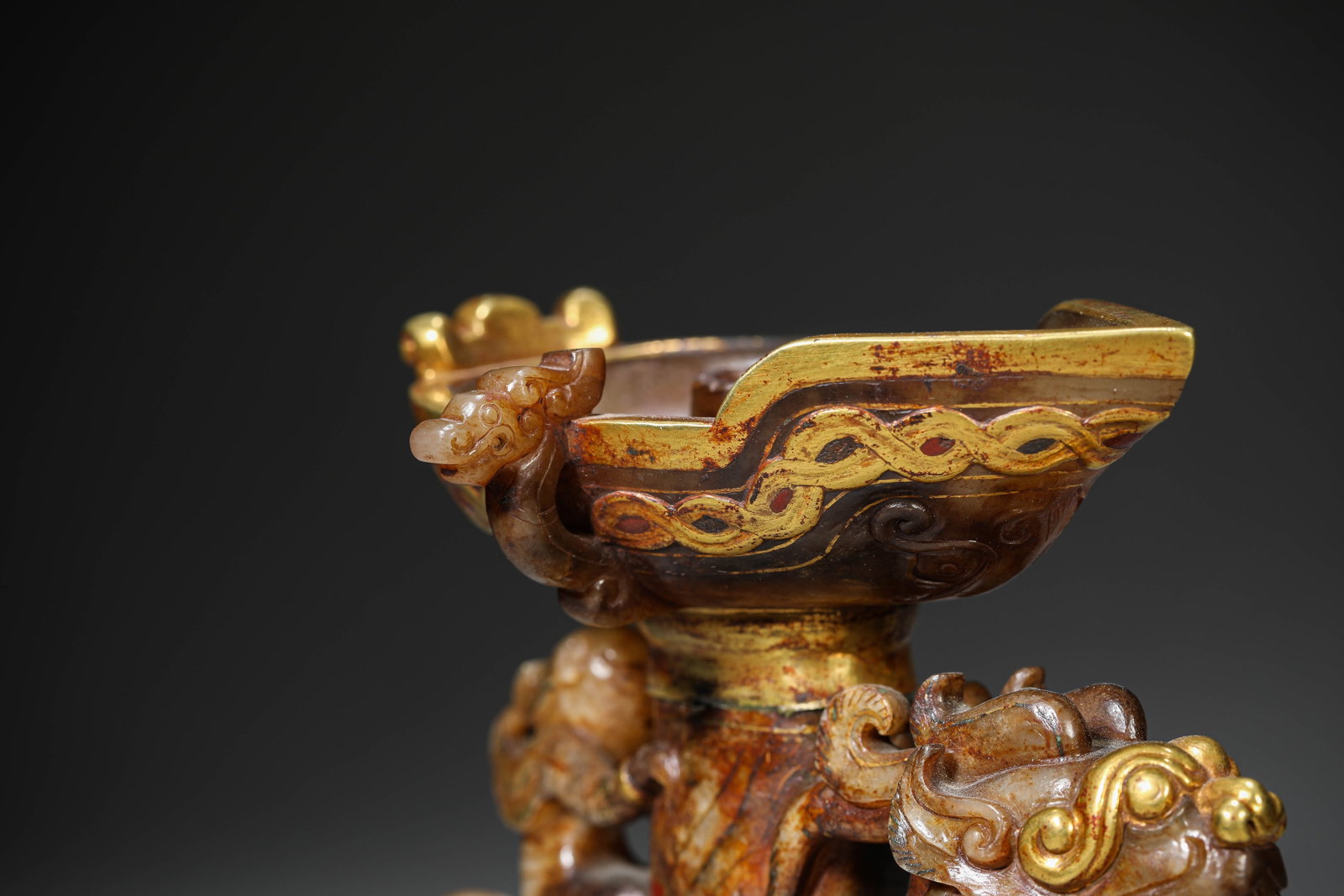 A Jade Candleholder - 2