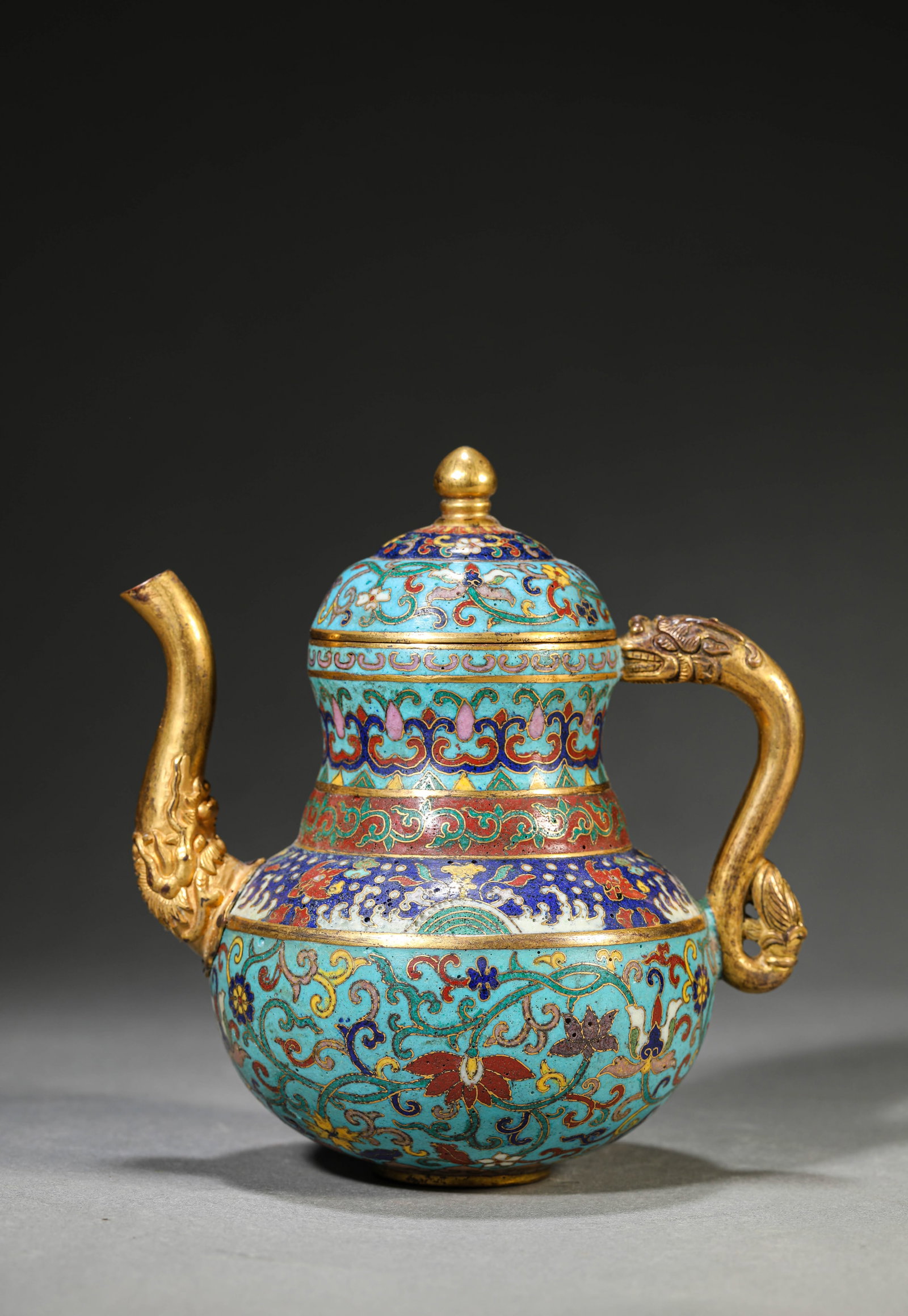 A Cloisonn?? Enamel ??Floral?? Ewer (1 of 5)