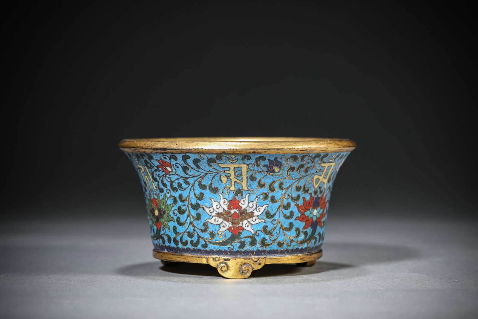A Cloisonn?? Enamel ??Floral?? Tripod Censer (1 of 7)