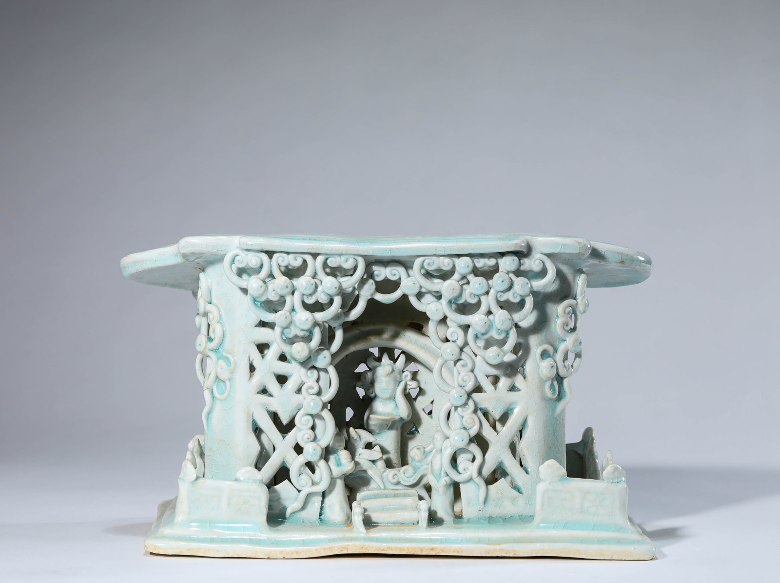 A Hutian-Type Shrine: Dimensions: Length: 27.0 cm (10.63 in) x Width: 16.0 cm (6.30 in) x Height: 15.5 cm (6.10 in). All measurements are approximate.