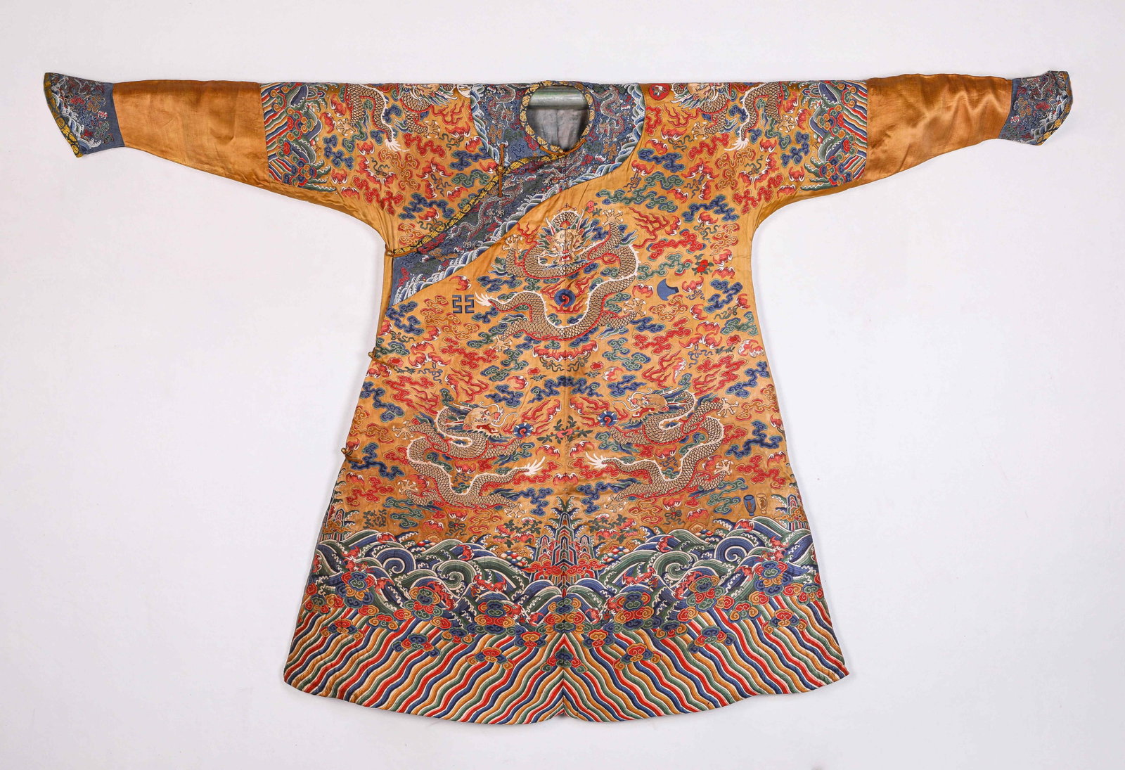 A ??Dragon?? Robe: Dimensions: Width: 205.0 cm (80.71 in) x Height: 128.0 cm (50.39 in). All measurements are approximate.