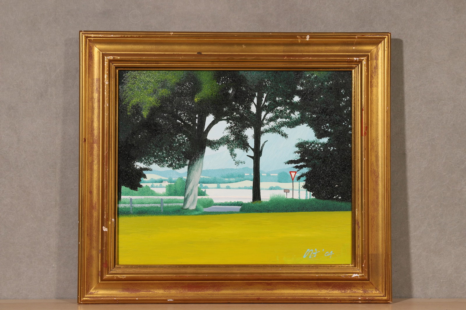 David Hockney (British, b.1937),ATTRIBUTED TO ,OIL ON CANVAS (1 of 6)