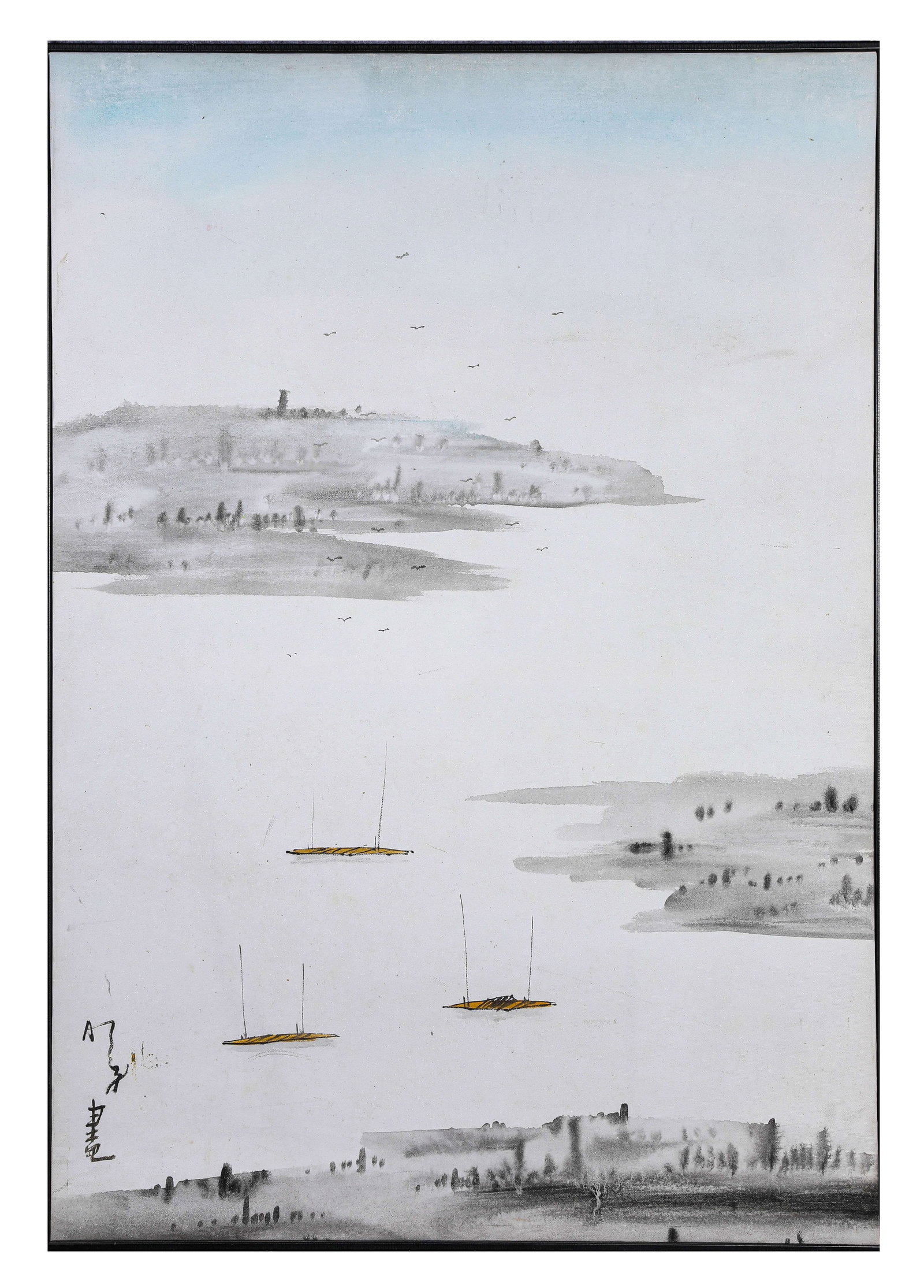 Yang Mingyi (20th century), attributed to, Jiangnan Landscape (1 of 5)