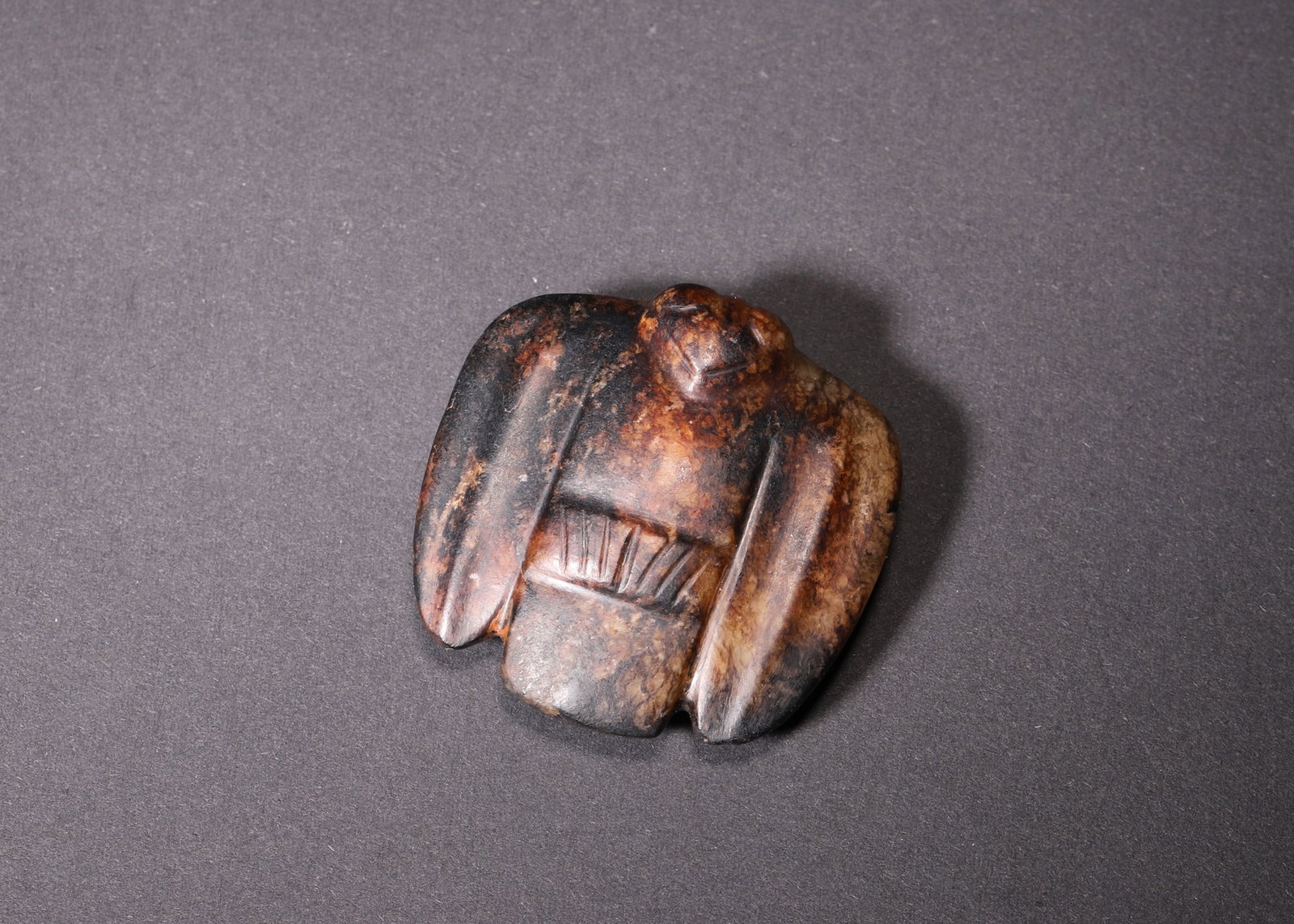 A Hongshan Culture Jade Owl Pendant, Neolithic Period (1 of 7)