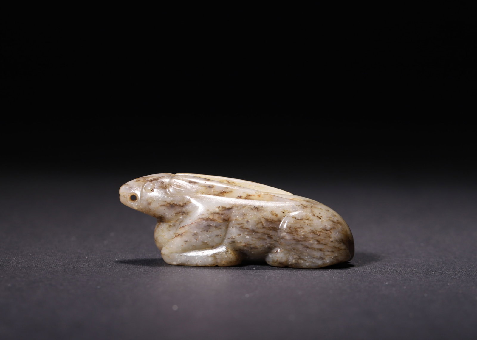 A Hetian Jade Recumbent Rabbit Pendant, Song Dynasty (1 of 6)