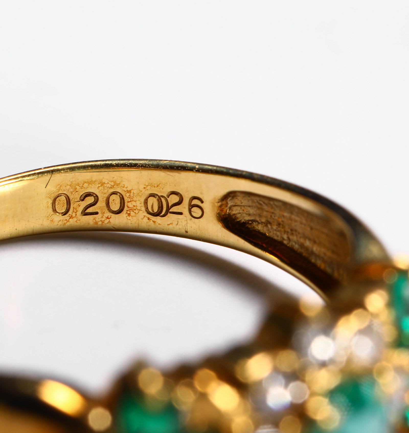 18K EMERALD RING - 2