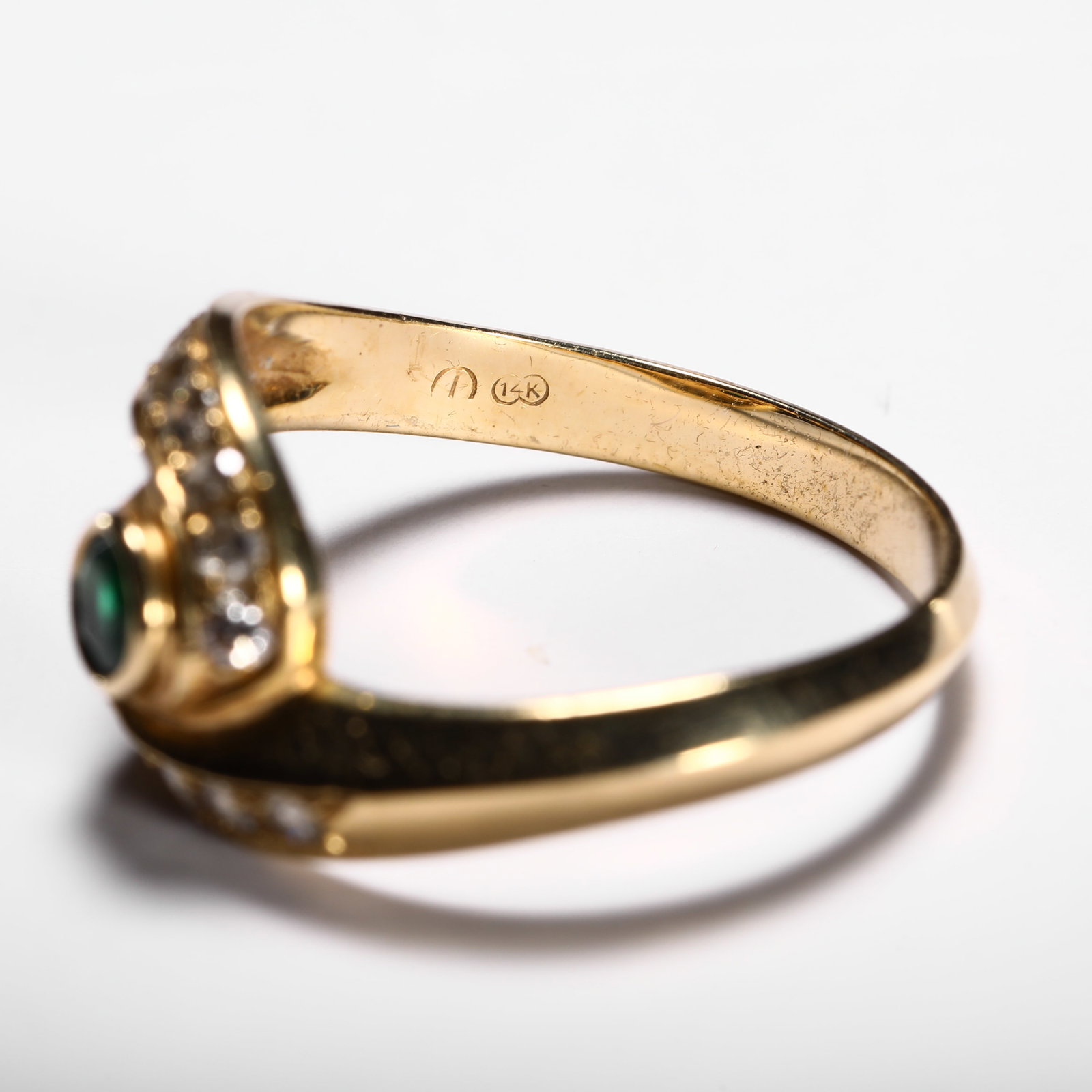 18K EMERALD RING - 7