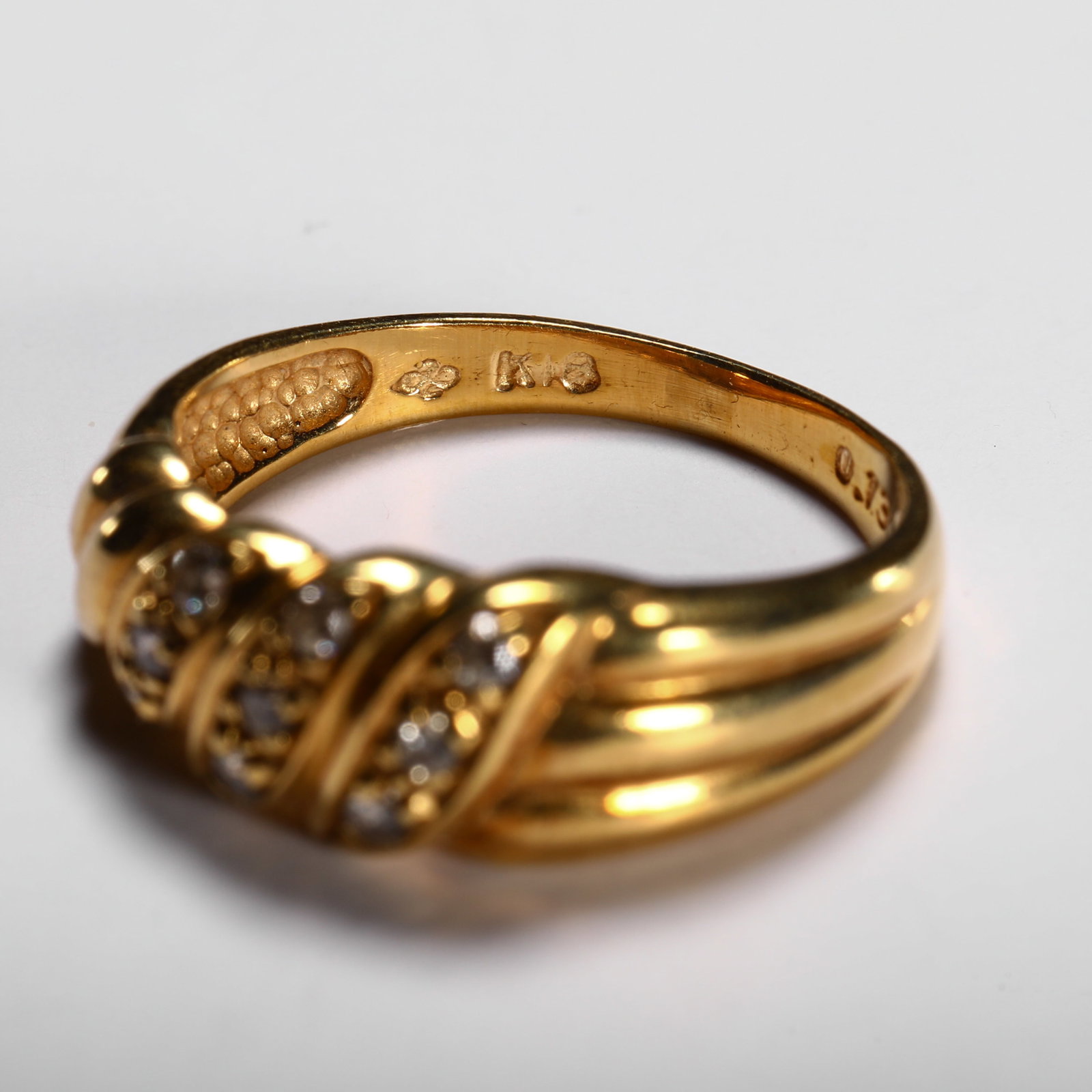 18K DIAMOND RING - 7