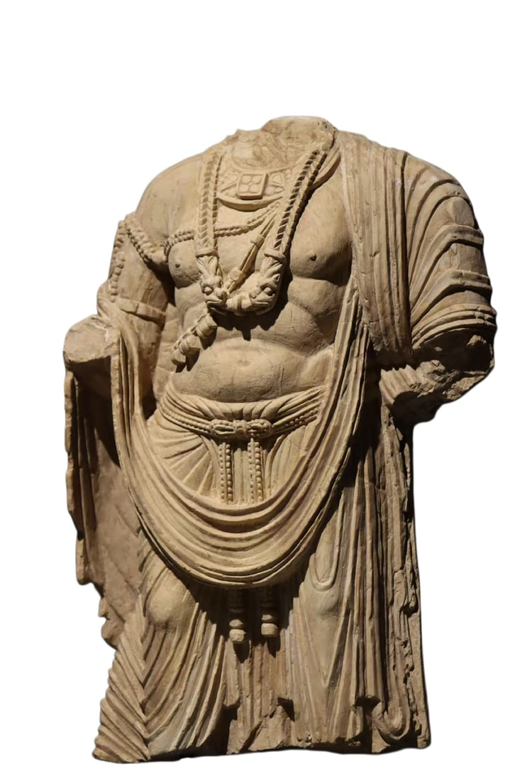 A REMNANT OF A STANDING STATUE OF THE GANDHARA SCHIST BODHISATTVA FROM THE 3RD CENTURY (1 of 7)