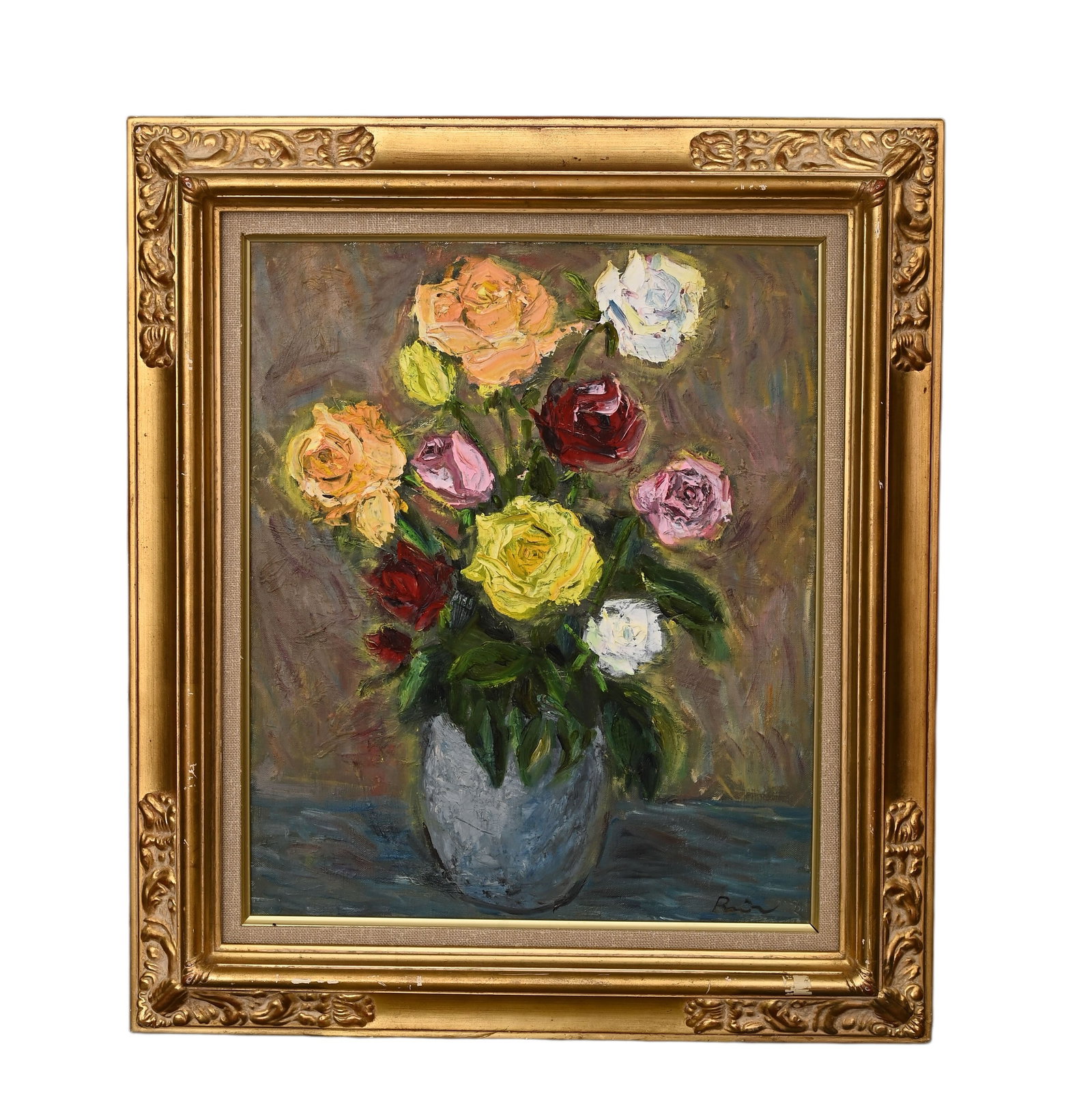 PIERRE-AUGUSTE RENOIR (FRANCE, 1841-1919), ATTRIBUTED TO,OIL ON CANVAS, ORIGINAL PERIOD FRAME: Height:45cm(17.72in) Width:37cm(14.57in);Height:52cm(20.47in) Width:65cm(25.59in)The work retains original canvas and period frame with natural signs of age. The painting surface is clean and stable, 