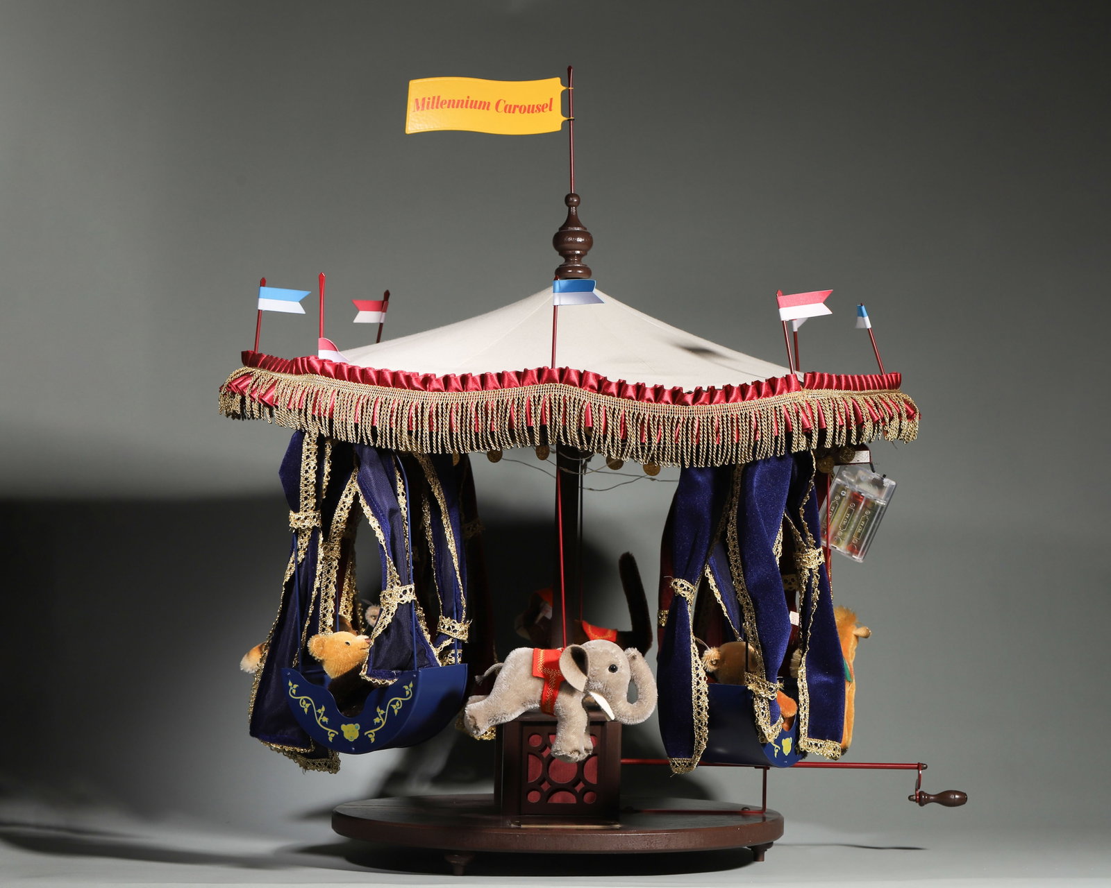 GERMAN STEIFF MILLENNIUM LIMITED EDITION LARGE MUSICAL CAROUSEL TEDDY BEAR SET (1 of 10)