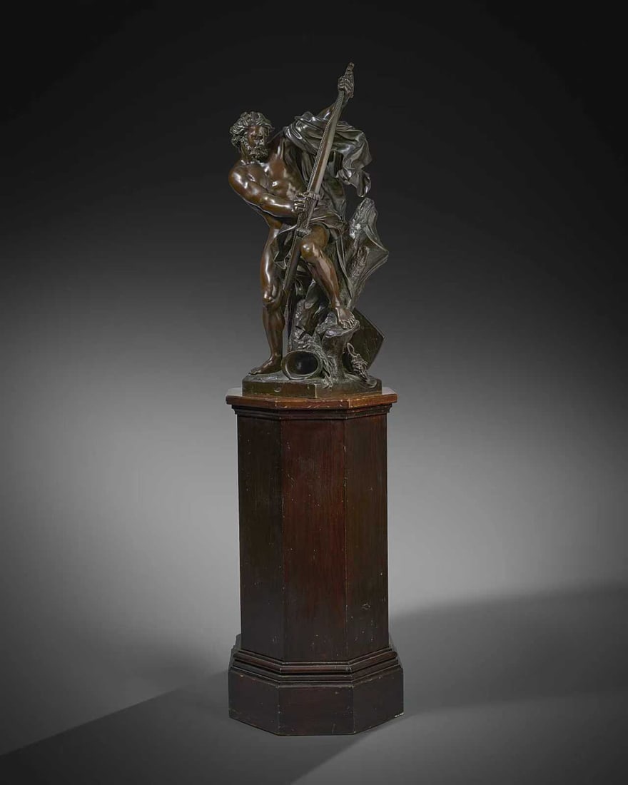 THE GAZE OF ULYSSES,AFTER JACQUES BOUSSEAU (FRENCH, 1681?C1740),PATINATED BRONZE,CIRCA 1880 (1 of 3)