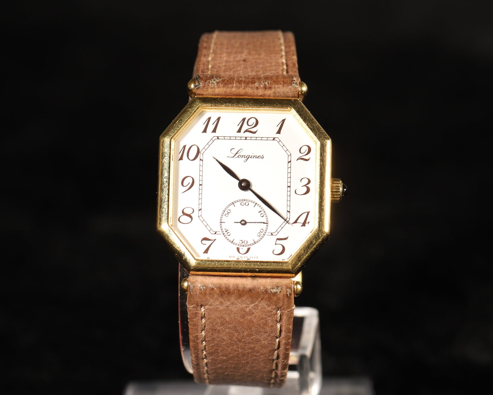 LONGINES 150TH ANNIVERSARY OCTAGONAL GOLD-PLATED MANUAL WINDING WRISTWATCH, 1982(IN GOOD RUNNING (1 of 5)