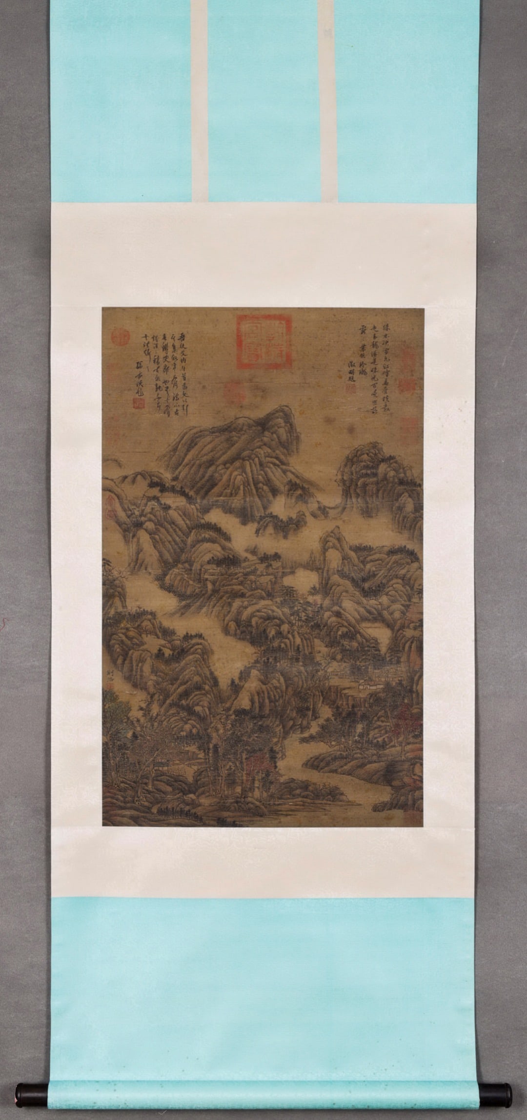 JING HAO, RECLUSION AMONG STREAMS AND MOUNTAINS, HANGING SCROLL (C.870-930 AD) (1 of 9)