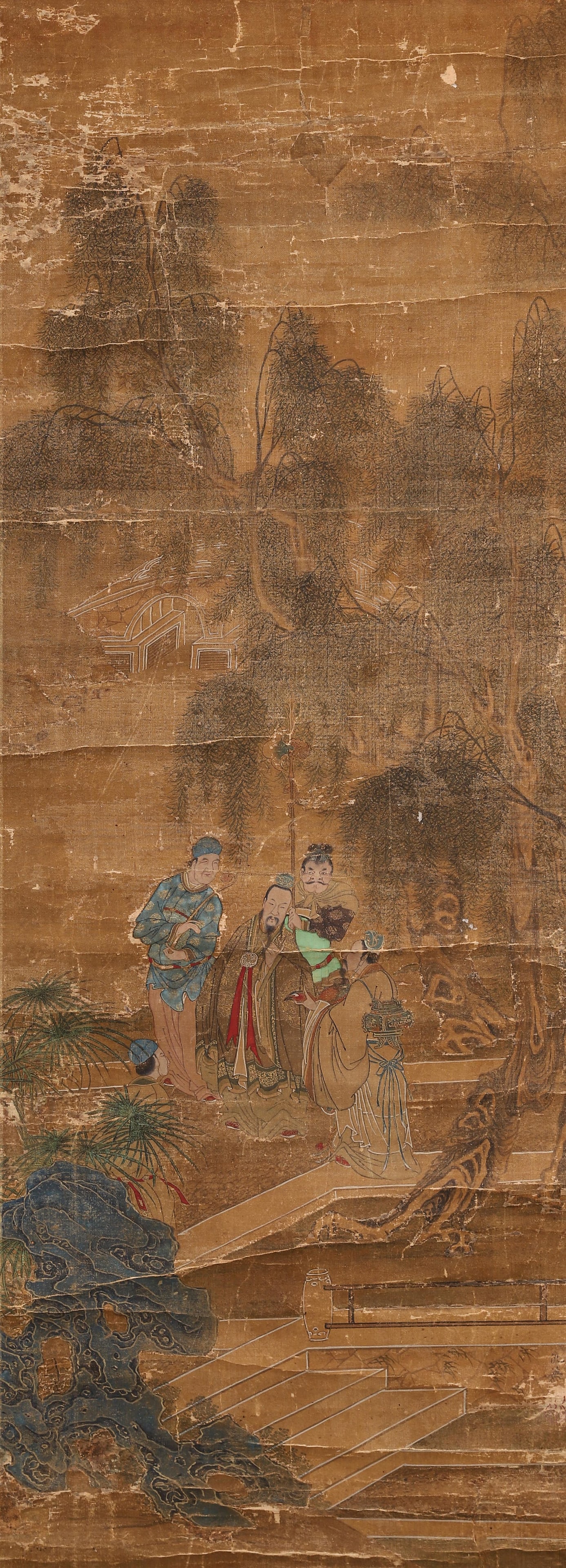 QIU YING, GATHERING IN PALACE GARDEN (MING DYNASTY, 1368?C1644 AD) (1 of 9)