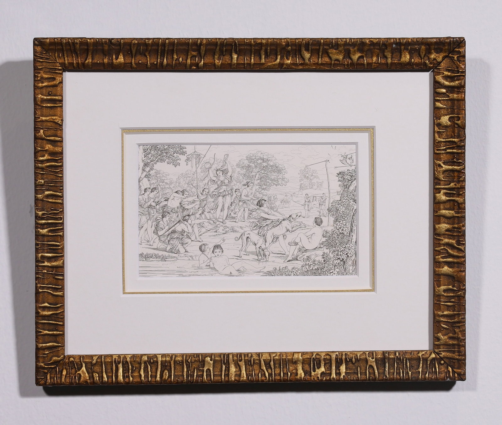 ANGELS, FRENCH COPPERPLATE PRINT, 1842