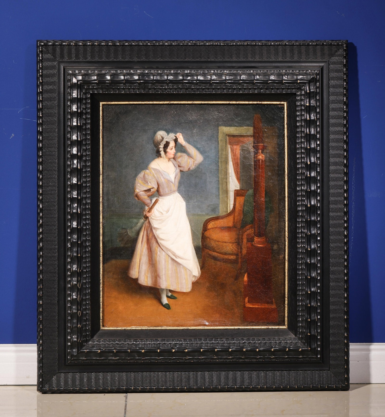 EARLY 19TH CENTURY ANTIQUE OIL PAINTING (1 of 9)