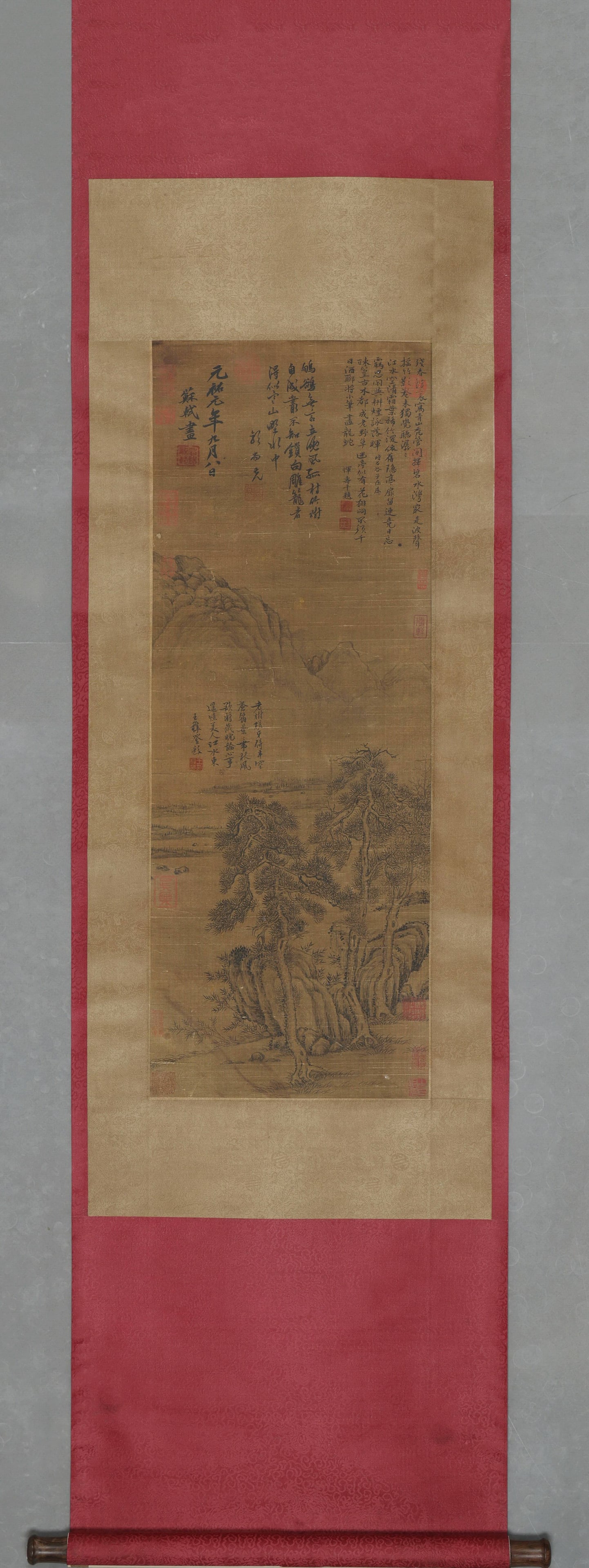Pines By Mountain Stream,By Su Shi,Northern Song Dynasty,1037 1101 (1 of 7)