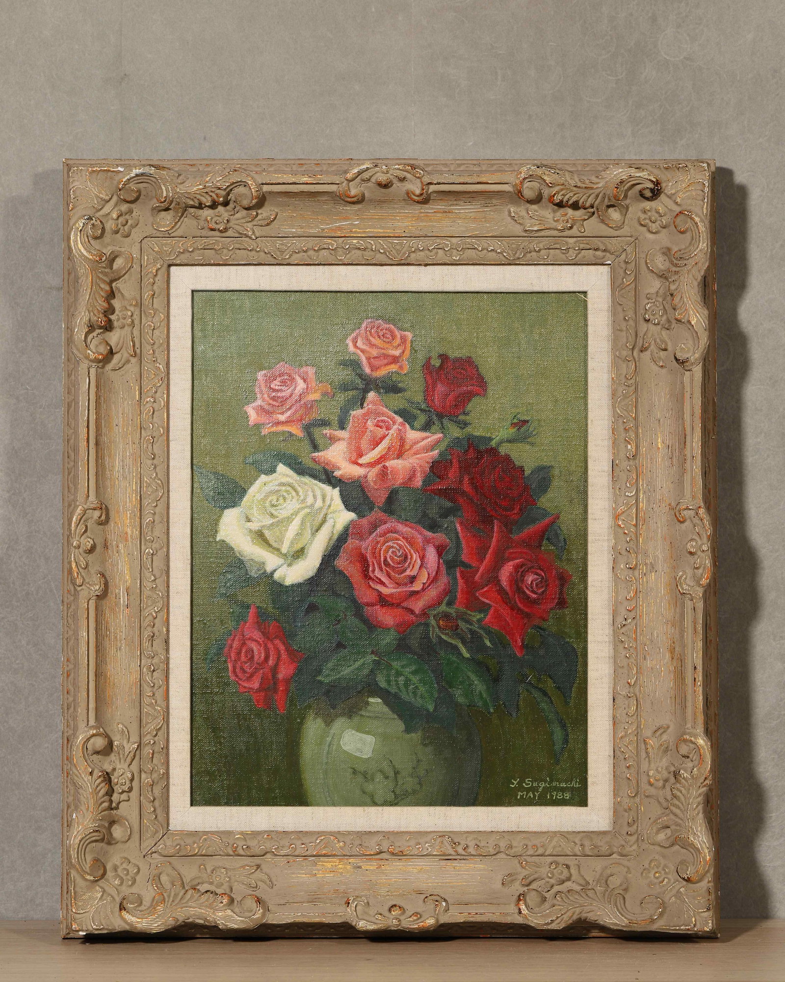Moser (European, Active Mid 20Th Century), Oil On Canvas,Attributed To: The outer frame measures 60 cm in length and 50 cm in width; the painted canvas core measures 40 cm in length and 30 cm in width.The work retains original canvas and period frame with natural signs of
