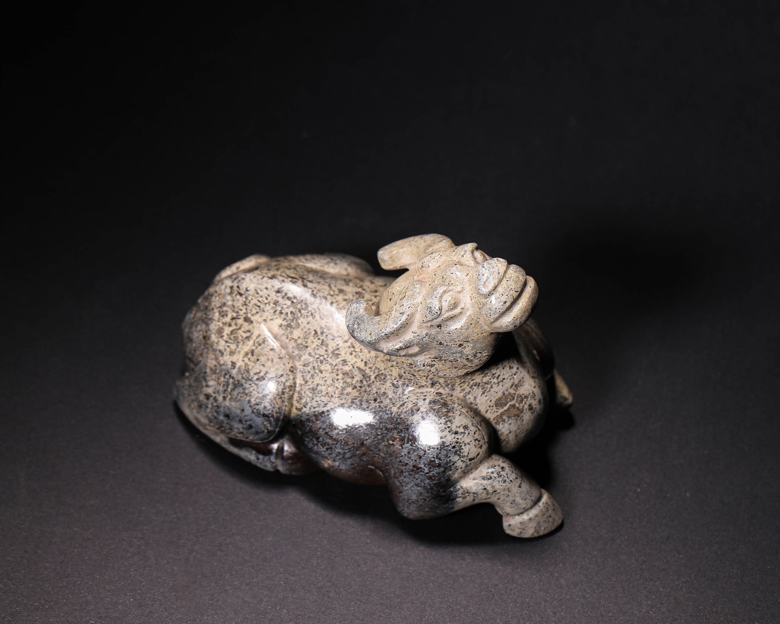 Hetian Jade Recumbent Buffalo Ornament, Han Dynasty (202 Bc 220 Ad) (1 of 8)