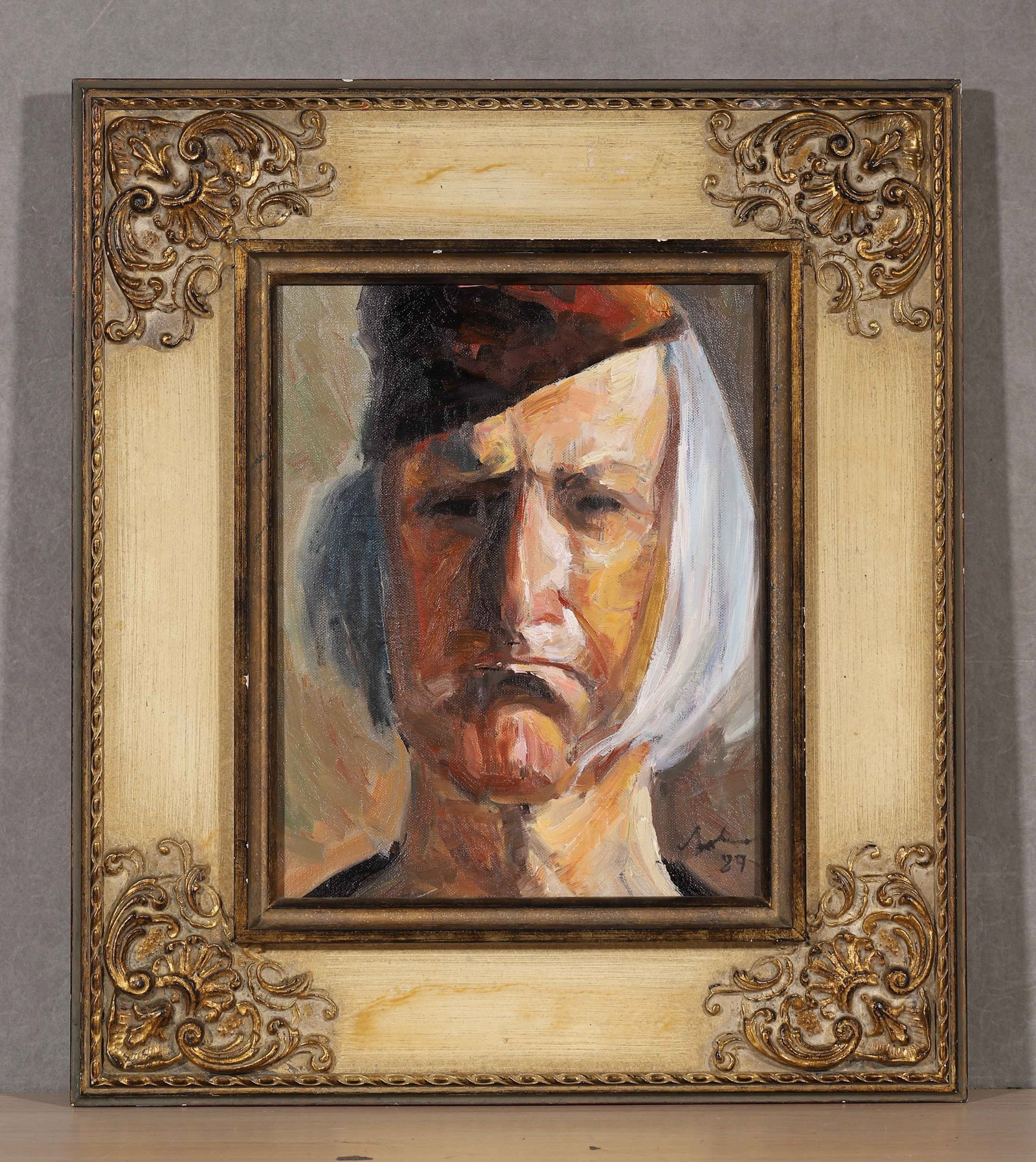Corneliu Baba 1906 1997, Attributed To, Oil On Canvas, Romania: Frame 48x42cm, Sight Size 29x22cm (Frame 18.90"x16.54", Sight Size 11.42"x8.66")Corneliu Baba was one of Romania??s most celebrated painters, renowned for merging realist technique with modern express