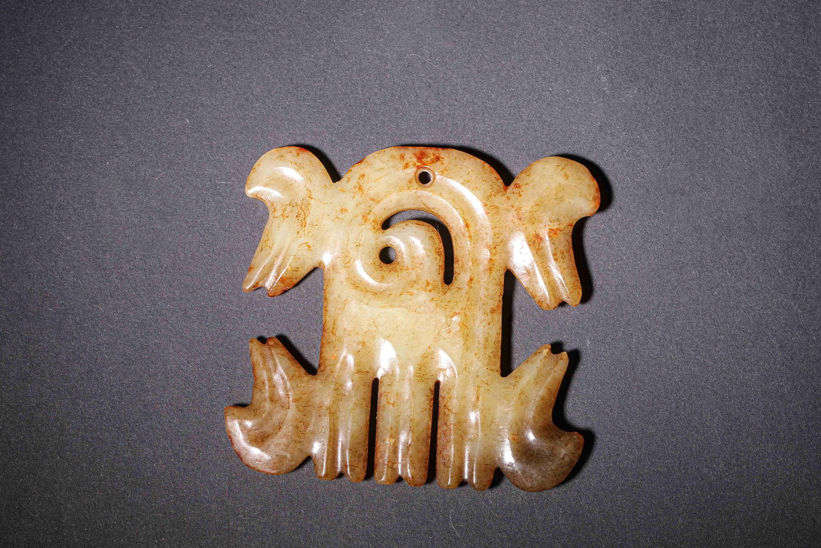 Jade Cloud Shaped Pendant, Hongshan Culture (4700 2900?Bce) (1 of 7)