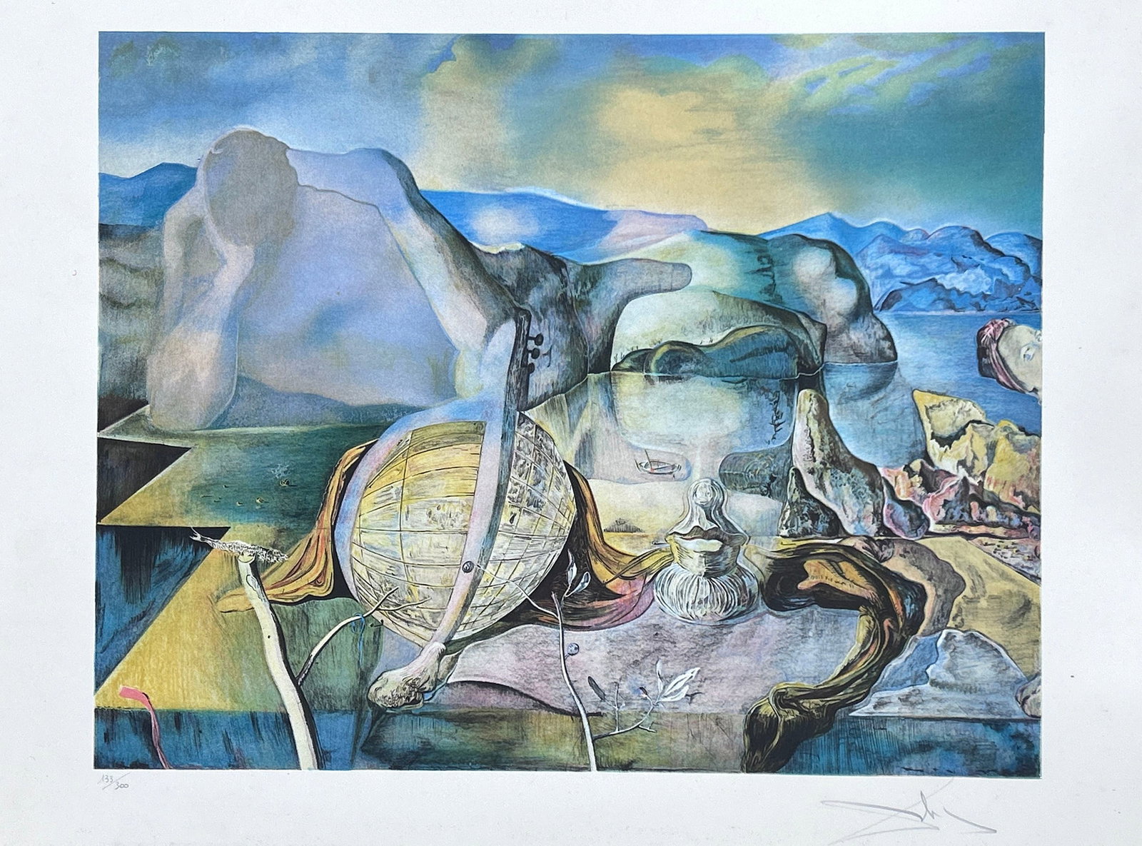 Salvador Dali (Spanish, 1904-1989), Signed Limited Edition Color Lithograph On Paper, 1938 (1 of 6)