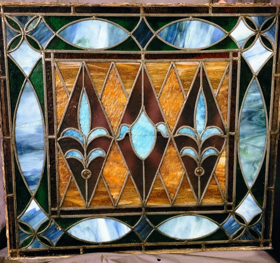 Beautiful Stained Glass Leaded Window - Originally out (1 of 2)
