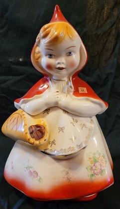 Hull Red Riddinghood Cookie Jar 967 - 13": Hull Red Riddinghood Cookie Jar 967 - 13"