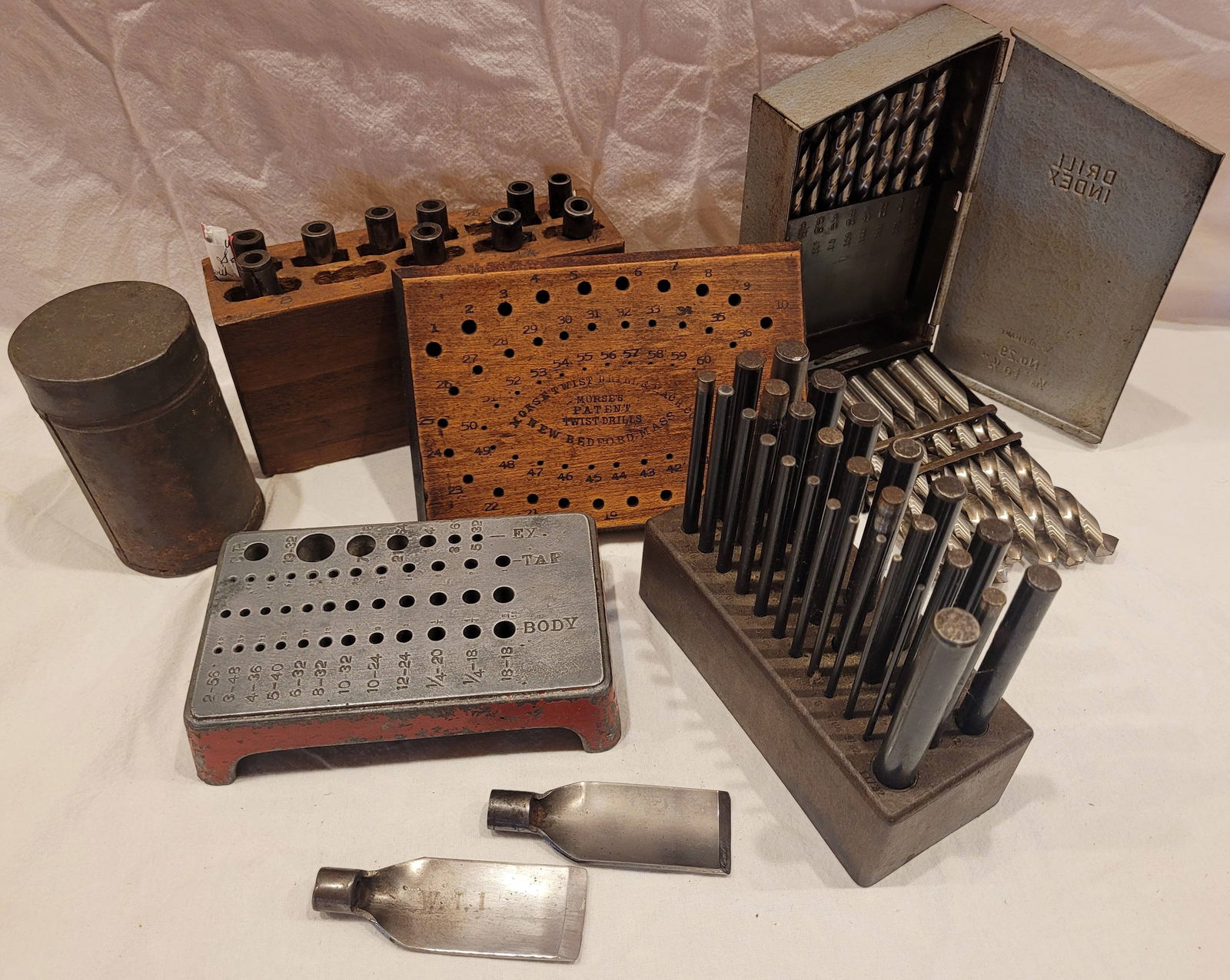Lot of Chisels and Bits, Indexes-Morse twist Drill Company (1 of 2)