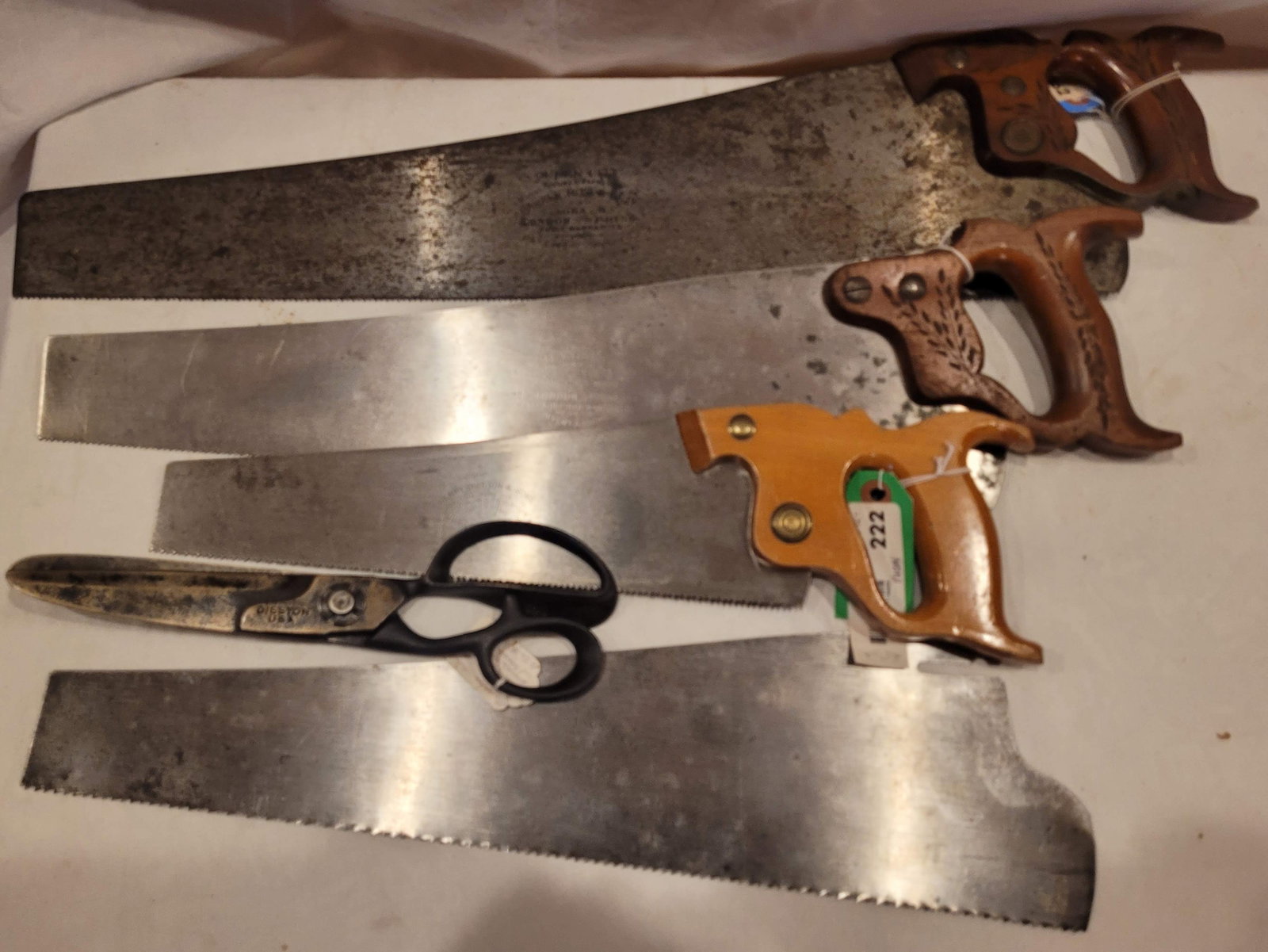 (3) Saws-Queen City, C.E. Jennings, Henry Disston, Disston Schears: see title and pictures