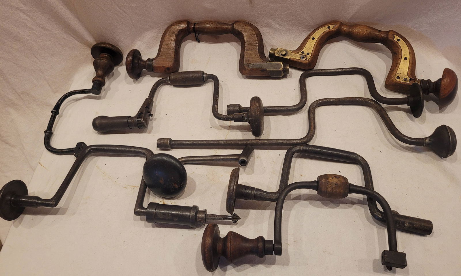 (10) Brace Drills, Some Signed: see title and pictures