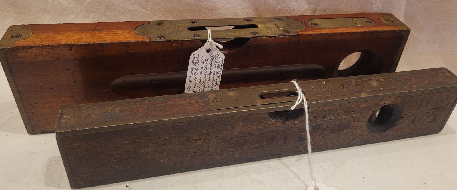 Stanley No.3 Cherry Level, Stanley No.1093 Mahogany Sweetheart Level (1 of 2)