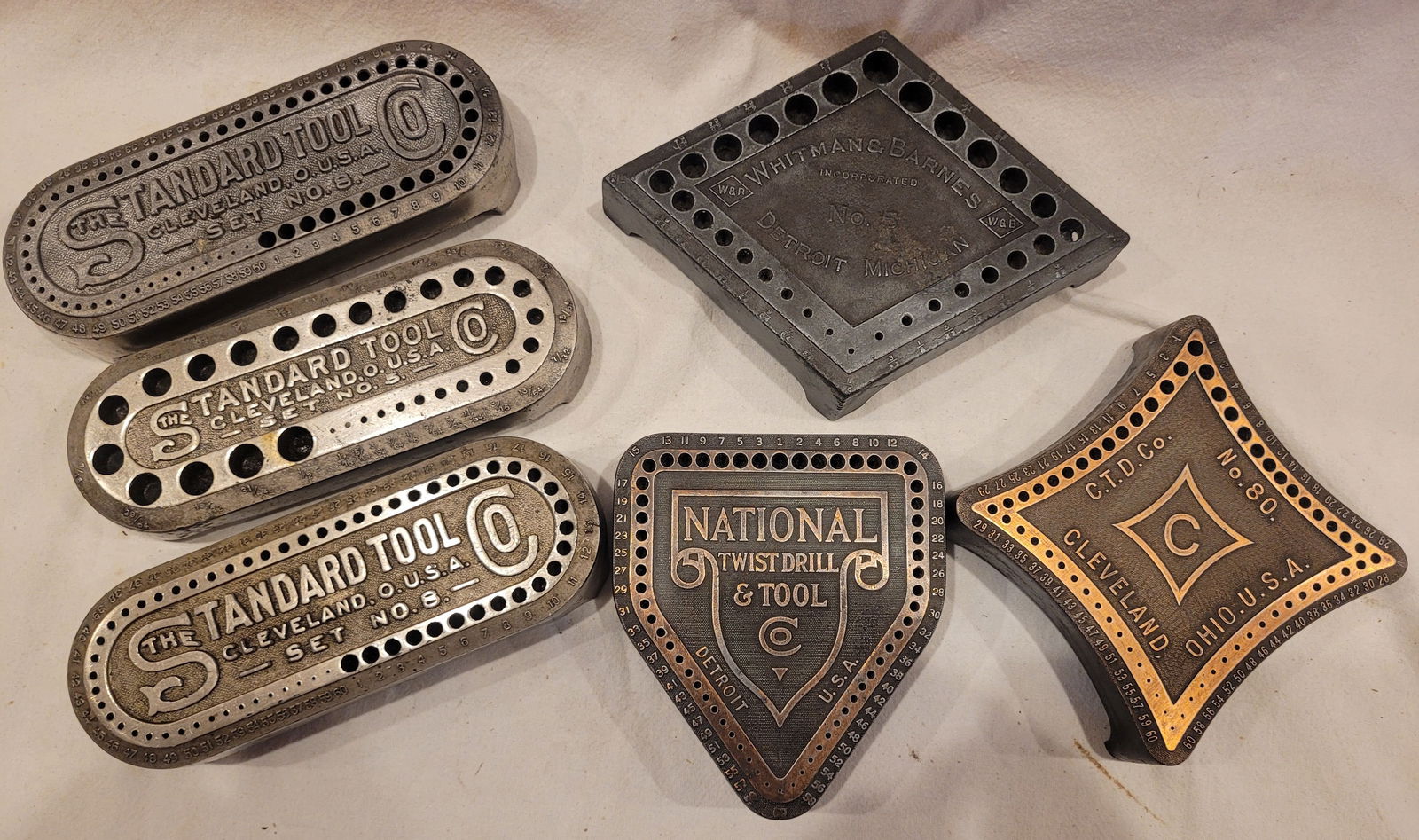 (3) Drill Indexes - Standard, Barnes, Nat'l Twist & Drill, CTD (1 of 3)