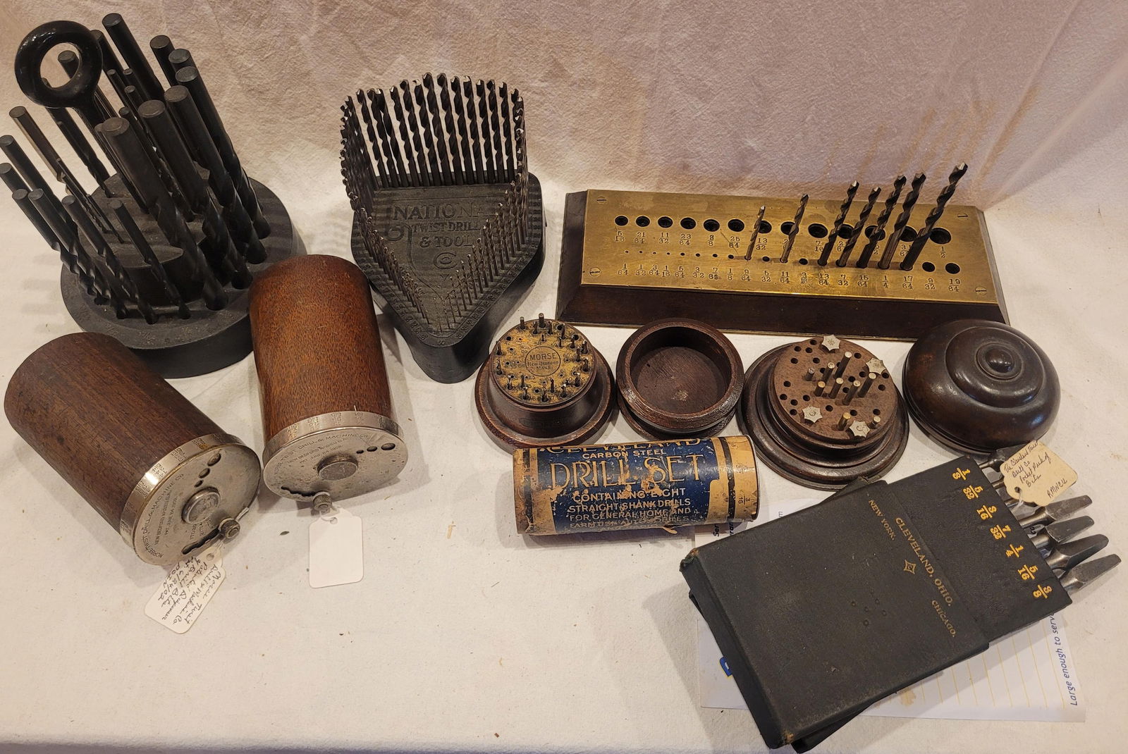 Drill Indexes and Bits - Union Twist Drill, National Twist Drill, Unnamed, Morse, Tureen Ware, (1 of 5)