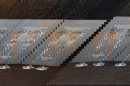 Waterford Crystal Millenium Collection - Love Toasting Pr. Flutes, Prosperity Toasting Pr. Flutes,
