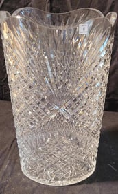 Waterford Crystal - Spray & Diamond Scallop Edge 14" Archive Vase