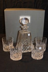 Waterford Crystal - Lissadel Decanter Set - Signed - Jim O'Leary 4/16/02