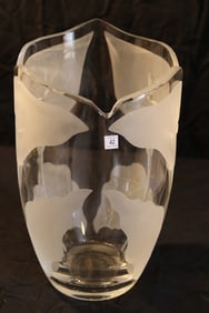 Waterford Crystal Designers Gallery - Lilies Vase - Signed - 41/2500 Eamonn Hartley