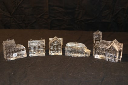 Waterford Crystal Lismore Village - Post Office, Cake Shop, Church, Hotel, Cottage