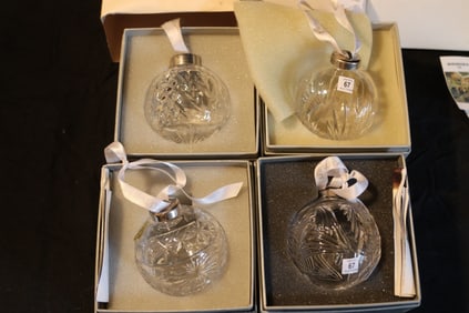 Waterford Crystal The Times Square Collection - Hope For Abundance 2001, Healing Ball Ornament 2002,