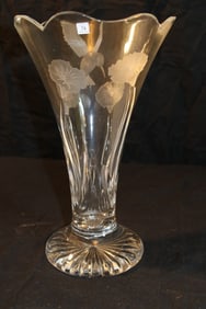 Waterford Crystal Designers Gallery - Hummingbird Vase - Signed - Especially For Joe Kelly Signed