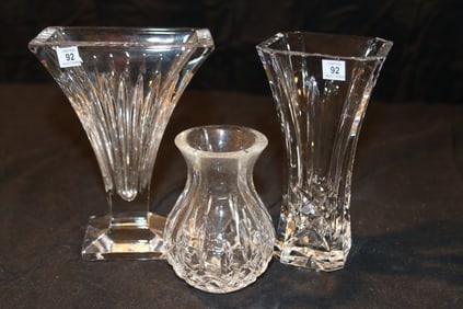 Waterford Crystal - Clarion 6" Vase, Gesture Bud Vase, Lismore Bud Vase
