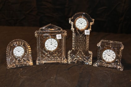 Waterford Crystal - Medium Archive Clock, Small Porch Clock, Grandfather Clock, Pavillion Clock