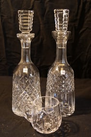 Waterford Crystal - Archive 13" Double Diamond Decanter, Archive Decanter 1 of a Kind, Christening